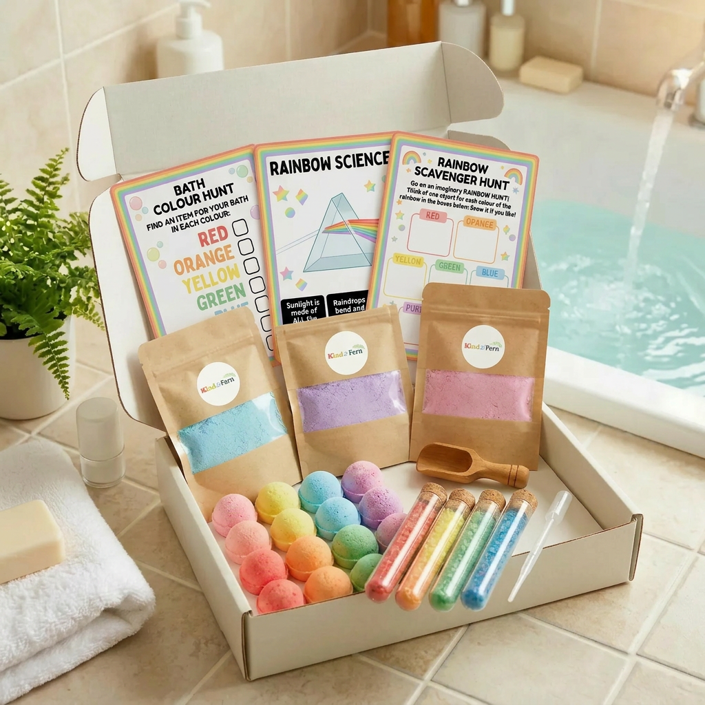 A parent and child sharing a calm bath time moment together
